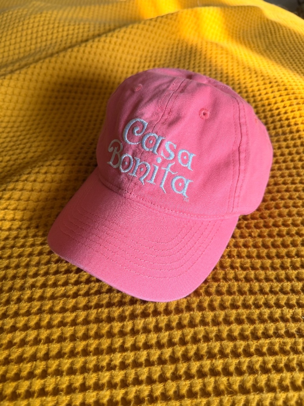 NWT Official Casa Bonita Pink Logo Embroidered Dad Hat Cap